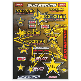 Planche de stickers Rockstar Energy - Budracing