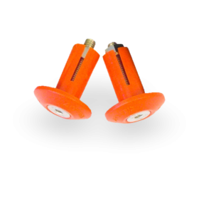 Embouts de guidon motocross plastique ROUGE (la paire)