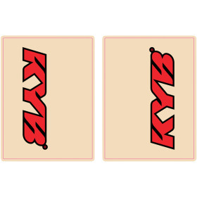 Stickers de tube de fourche KYB rouge