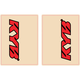 Stickers de tube de fourche KYB rouge