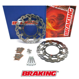 Kit disque de frein oversize 300 mm BRAKING Wave pour Yamaha TMAX