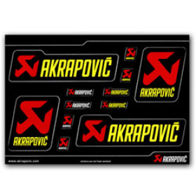 Planche de stickers Akrapovic