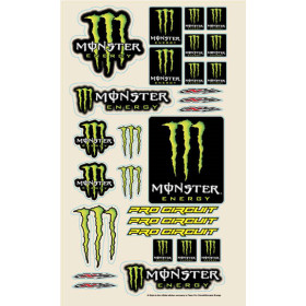 Planche de stickers MONSTER ENERGY