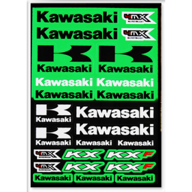 Planche de sickers Kawasaki