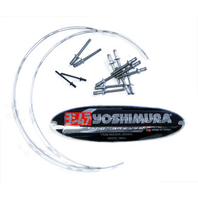 PLAQUE DE POT ECHAPPEMENT YOSHIMURA JAPAN TRI-OVALE