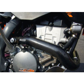 Protection de collecteur d'échappement en carbone KTM EXC-F 250 2008-2010