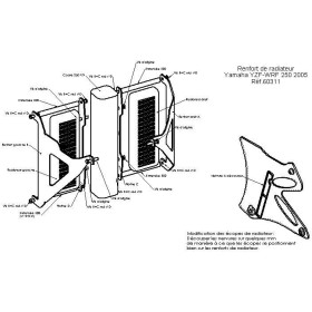 Protections de radiateurs Pour YAMAHA WR250F 2005-2006