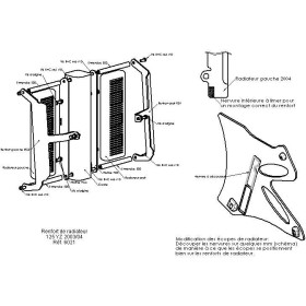 Protections de radiateurs Pour YAMAHA YZ125 2003-2004