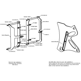 Protections de radiateurs Pour YAMAHA YZ250 2003