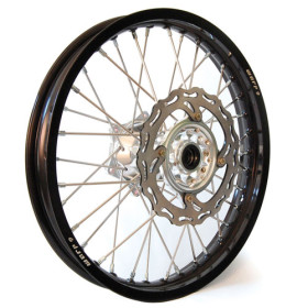 Roue arrière complète 19x2.15 jante noire moyeu alu pour CR 125/250/500 95-07