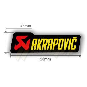 Sticker Akrapovic P-HST2AL