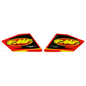 Sticker FMF rouge pour embout de pot.