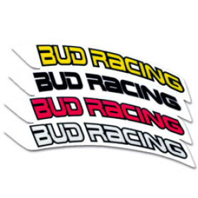 Stickers de garde-boue avant BUD RACING