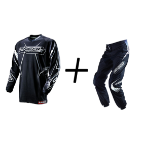 Tenue complète O'Neal Element 2013 RACEWEAR noir et blanc