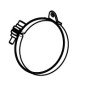 Collier de fixation Akrapovic P-R115
