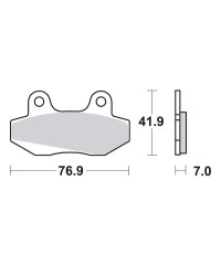 Plaquettes de frein SBS 103CT
