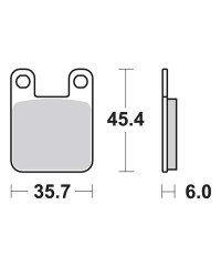 Plaquettes de frein SBS 105HF