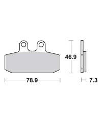 Plaquettes de frein SBS 108MS