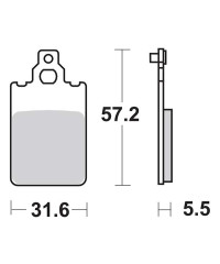 Plaquettes de frein SBS 109HF