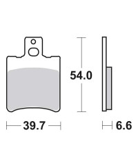 Plaquettes de frein SBS 114HF