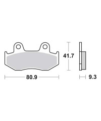 Plaquettes de frein SBS 125MS