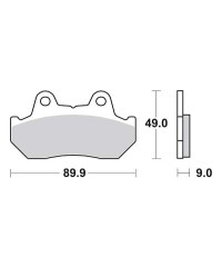 Plaquettes de frein SBS 127HF