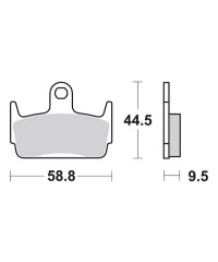 Plaquettes de frein SBS 129HF