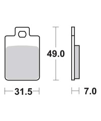 Plaquettes de frein SBS 130HF