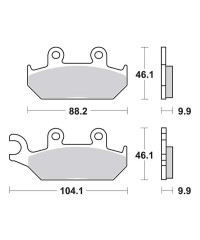 Plaquettes de frein SBS 137HF
