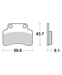 Plaquettes de frein SBS 141CT