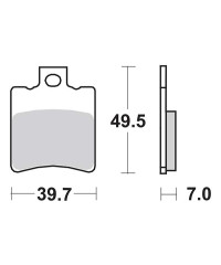 Plaquettes de frein SBS 143CT
