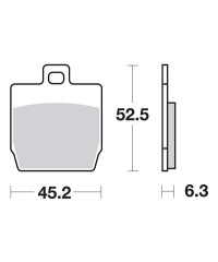 Plaquettes de frein SBS 145HF