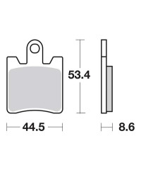 Plaquettes de frein SBS 146MS