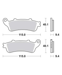 Plaquettes de frein SBS 147CT