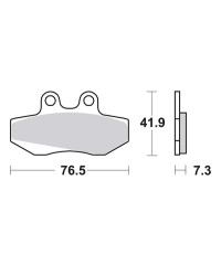 Plaquettes de frein SBS 148HF
