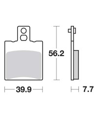 Plaquettes de frein SBS 149CT