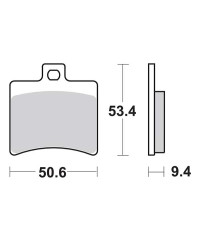 Plaquettes de frein SBS 152MS