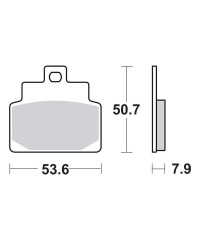 Plaquettes de frein SBS 153HF