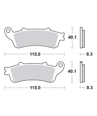 Plaquettes de frein SBS 156MS