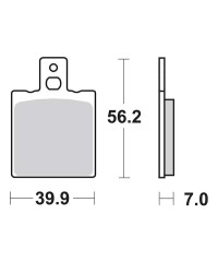 Plaquettes de frein SBS 164CT