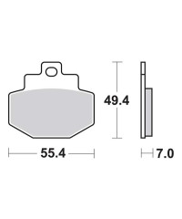 Plaquettes de frein SBS 166MS