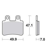 Plaquettes de frein SBS 167CT