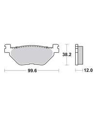 Plaquettes de frein SBS 169MS