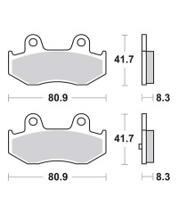 Plaquettes de frein SBS 174MS
