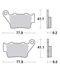 Plaquettes de frein SBS 175CT