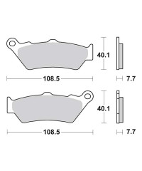 Plaquettes de frein SBS 176HF