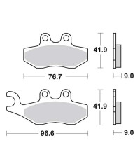 Plaquettes de frein SBS 177HF