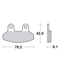 Plaquettes de frein SBS 178CT