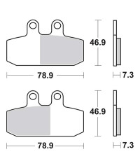 Plaquettes de frein SBS 108/179MS