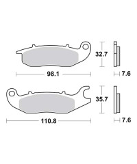 Plaquettes de frein SBS 180CT